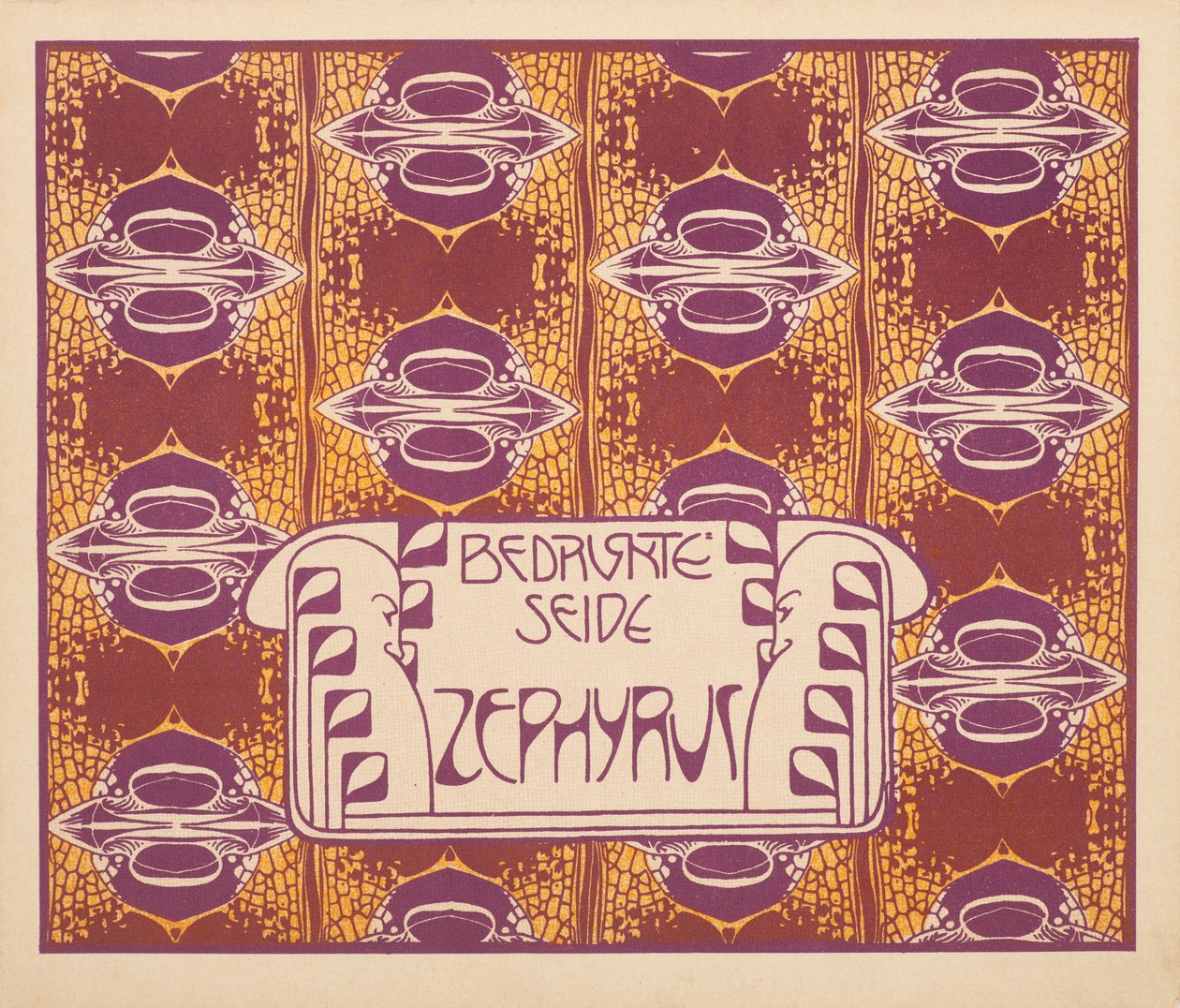 Printed Silk Zephyr by Koloman Moser
