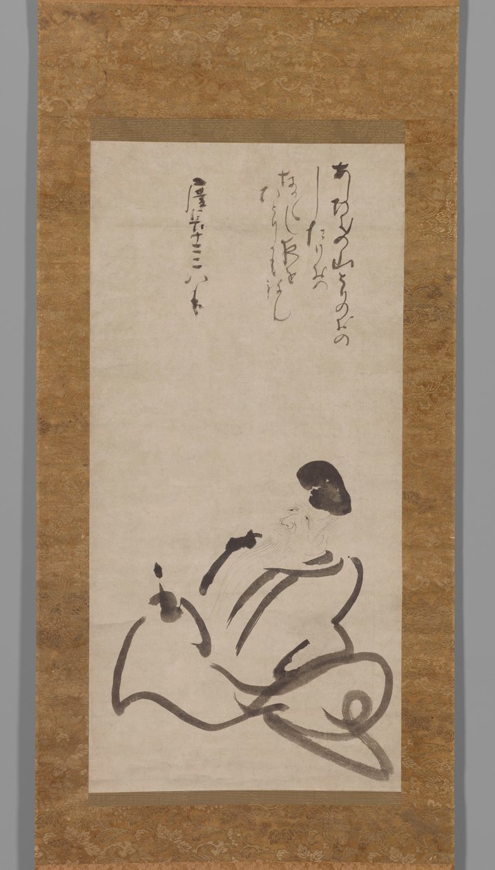The Poet Hitomaro by Konoe Nobutada