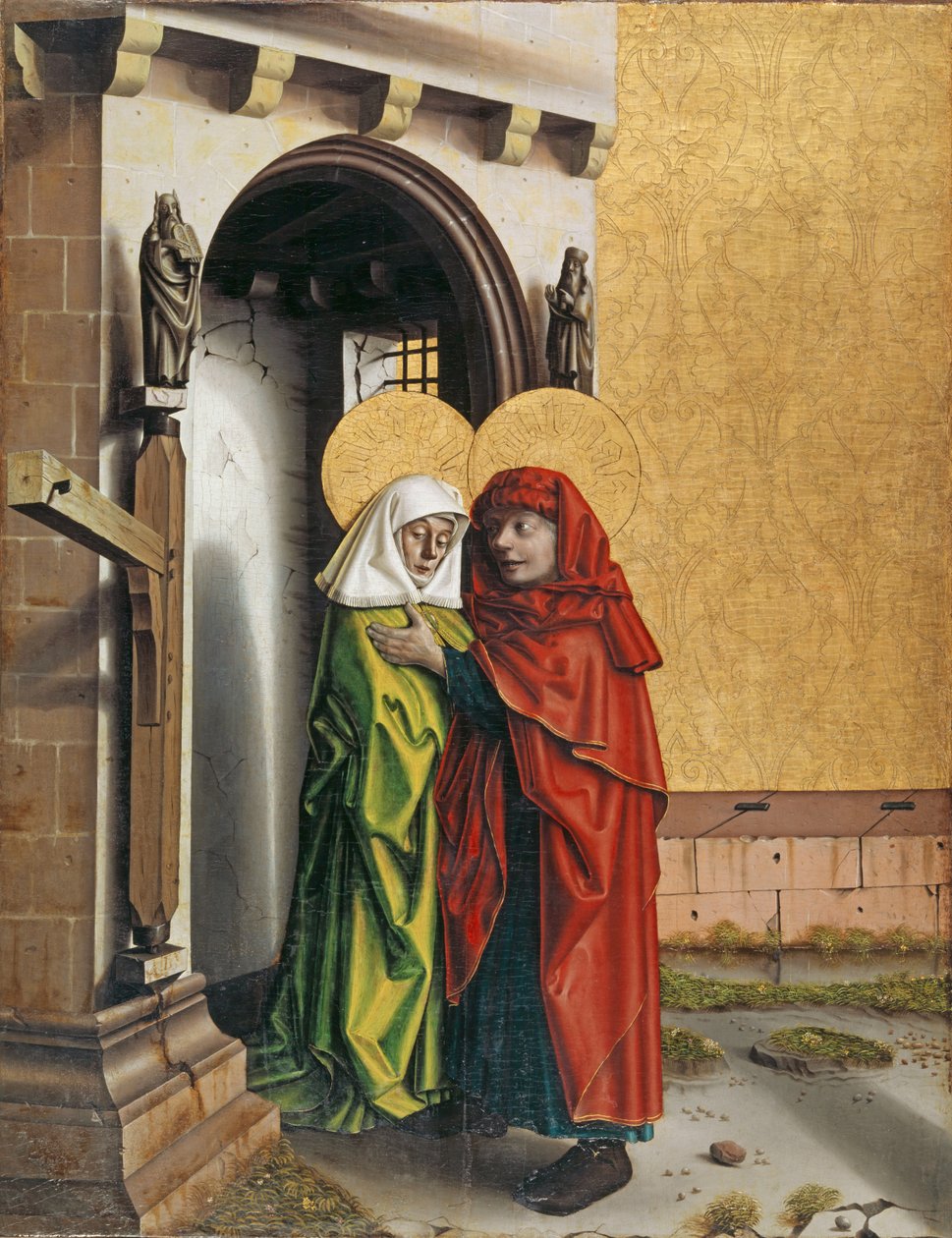 Joachim and Anne at the Golden Gate, c.1437-40 by Konrad Witz