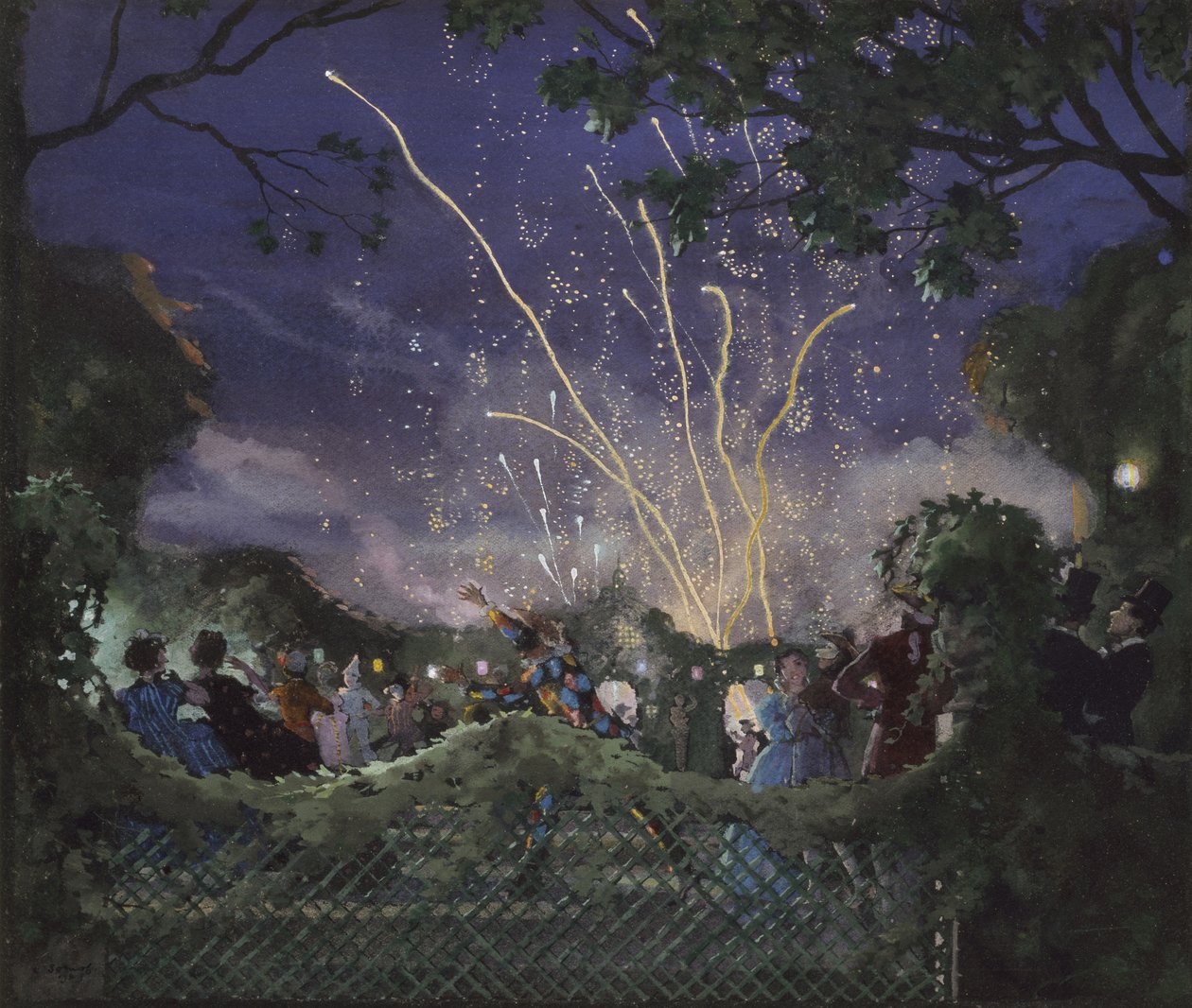 Fireworks by Konstantin Andreevic Somov