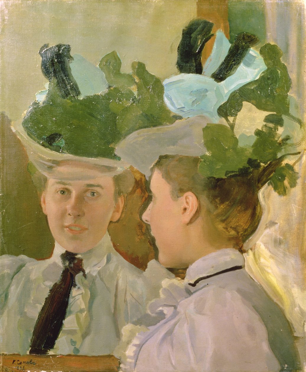 Lady at the Mirror by Konstantin Andreevic Somov