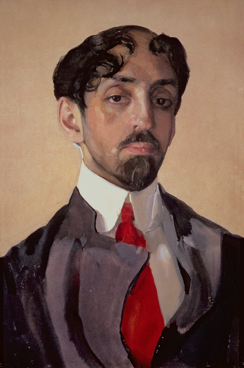 Portrait of Mikhail Kuzmin by Konstantin Andreevic Somov
