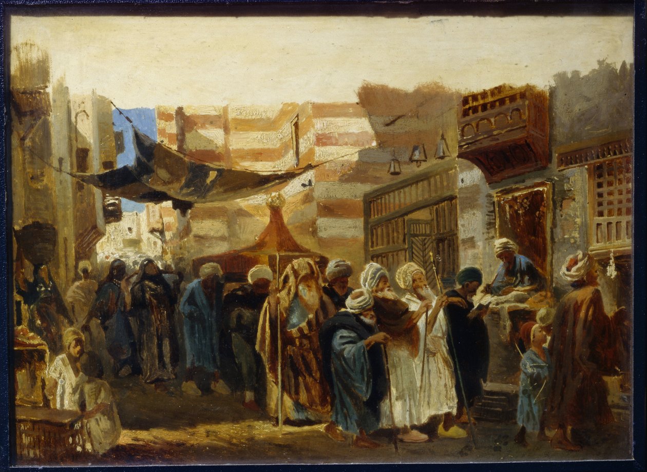 A Funeral Ceremony in Cairo by Konstantin Egorovich Makovsky