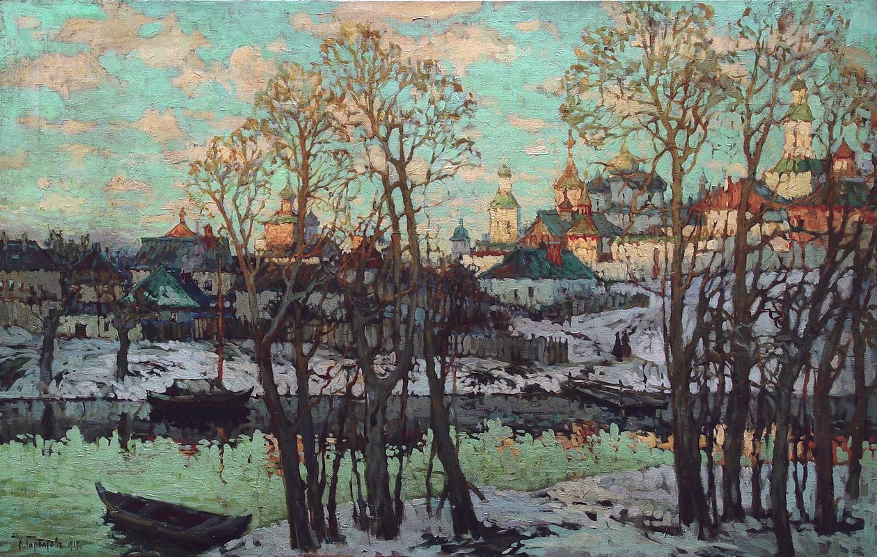 Cityscape by Konstantin Ivanovich Gorbatov