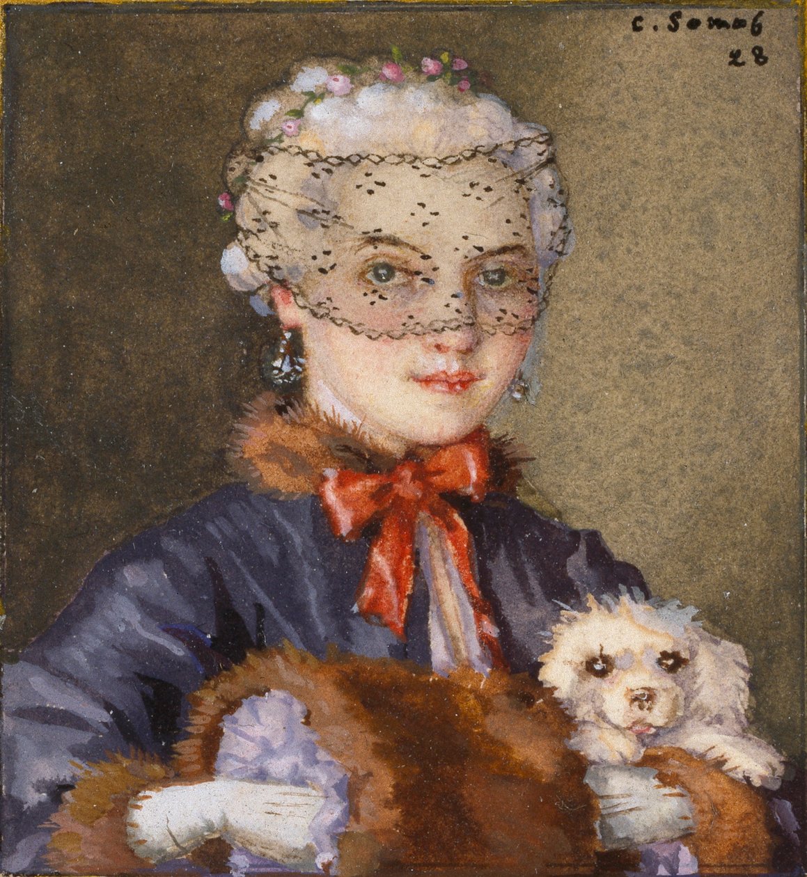 Lady with a Dog by Konstantin Somov