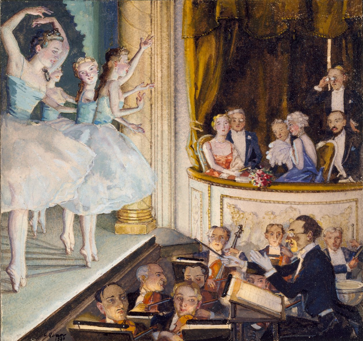 Russian Ballet by Konstantin Somov