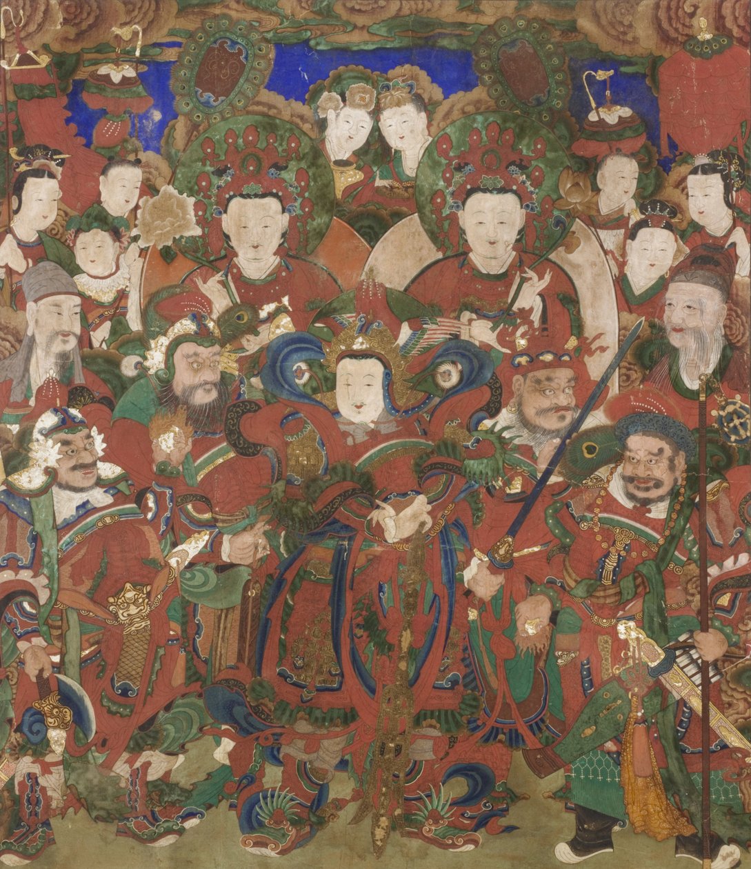 Bodhisattvas of the Protection of Buddhist Doctrine, 1891 by Korean School