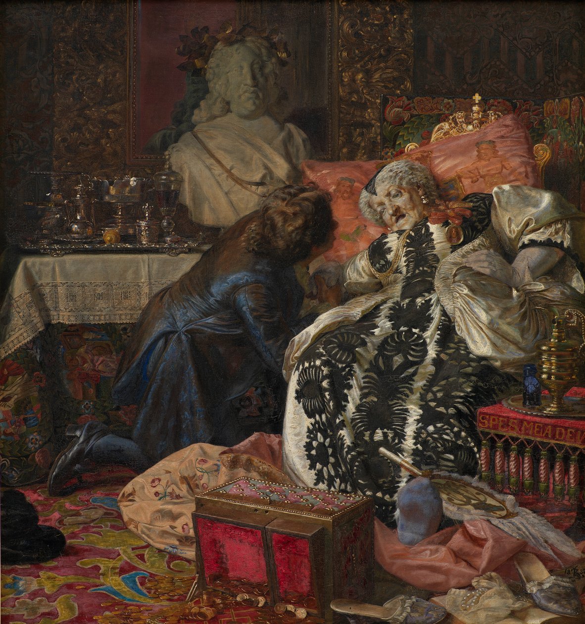 Death of Queen Sophie Amalie by Kristian Zahrtmann