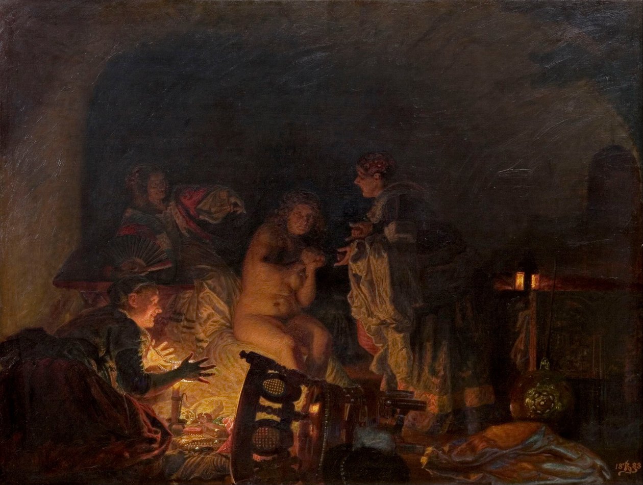 Leonora Christina Stripped and Searched by the Servants of Queen Sofie Amalie by Kristian Zahrtmann