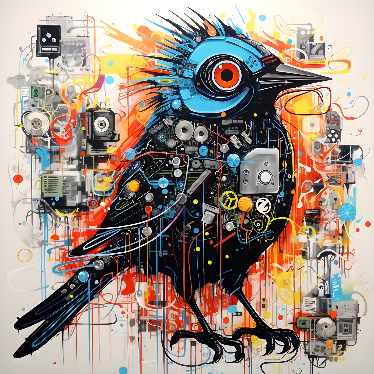 Graffiti Bird 3 by Kurt Heppke