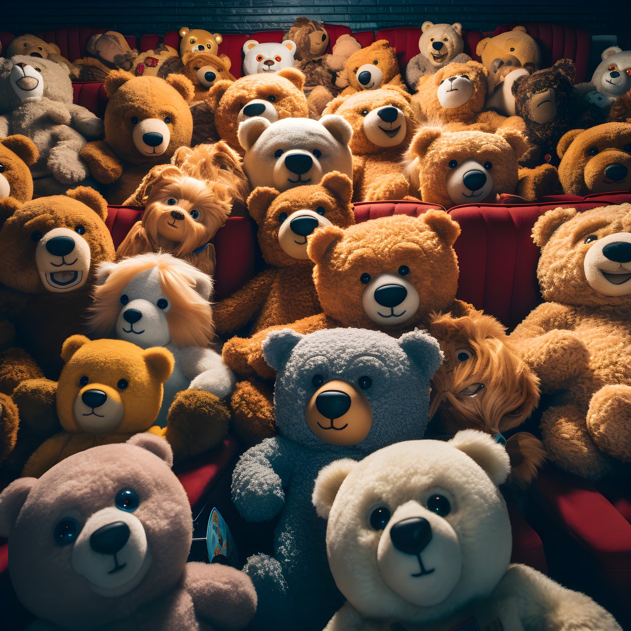 Millions of Teddy Bears in a Cinema 4 by Kurt Heppke