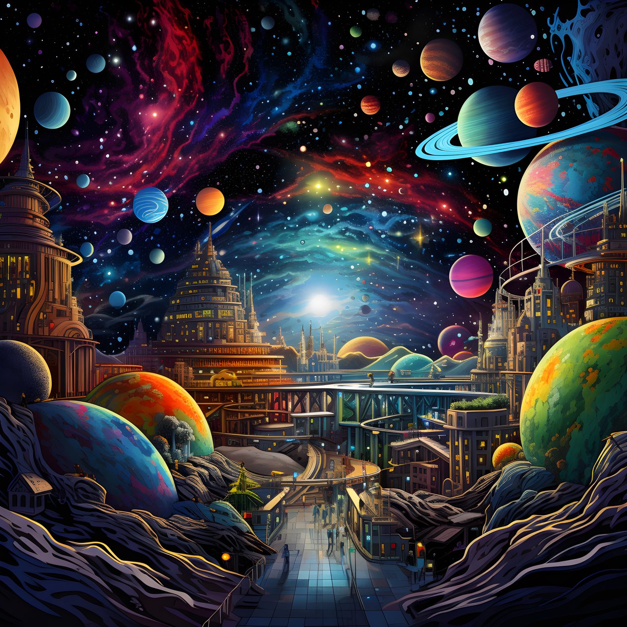 Planetarium in Space 1 by Kurt Heppke