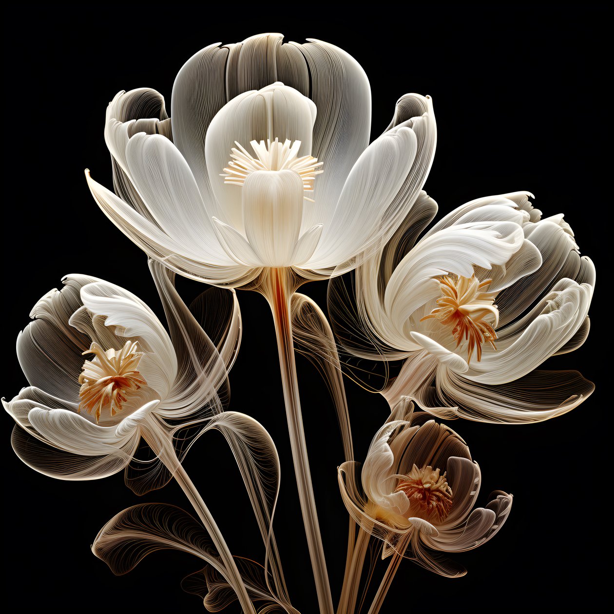 Entangled Tulips 2 by Kurt Heppke