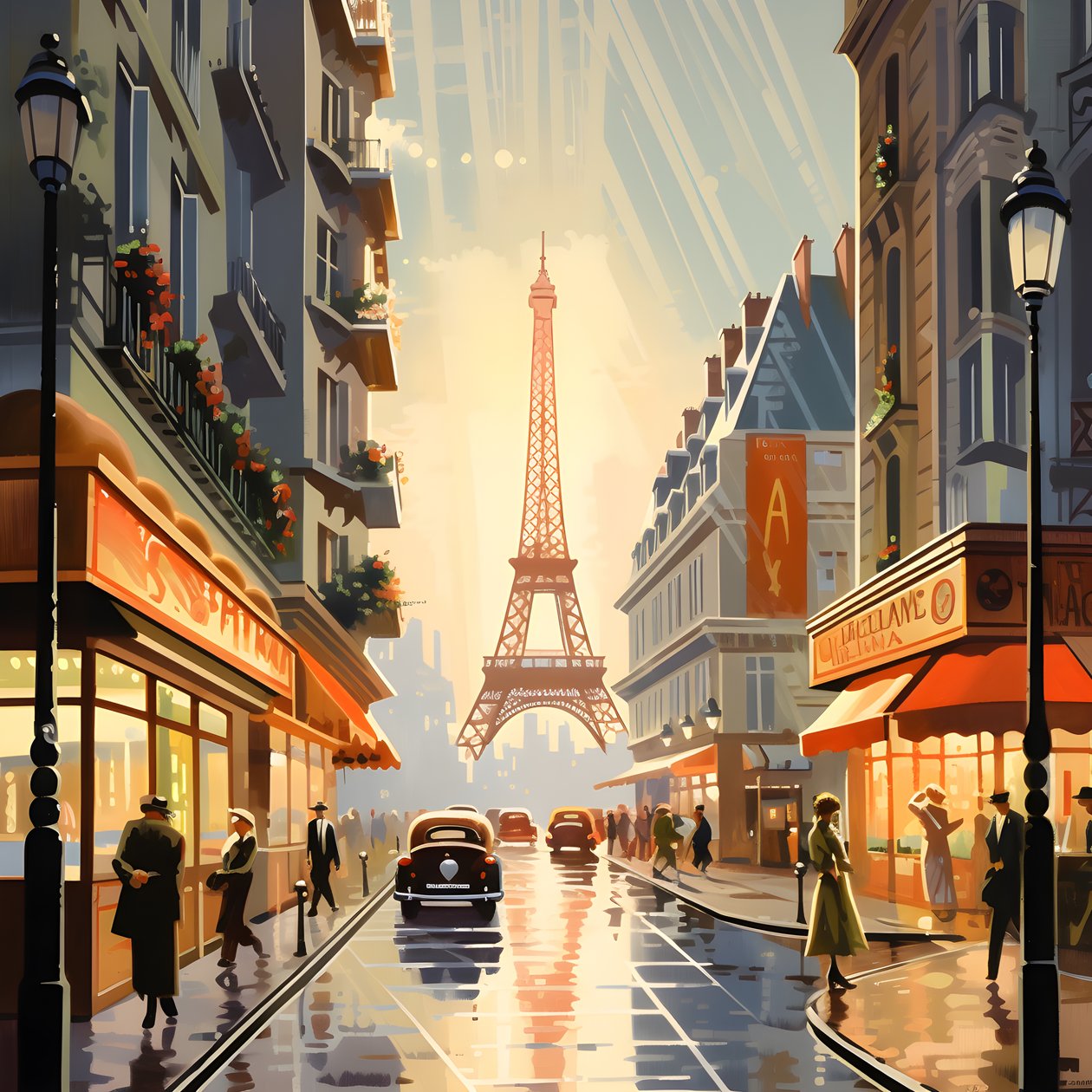 Advertisement Poster, Paris, France 1 by Kurt Heppke