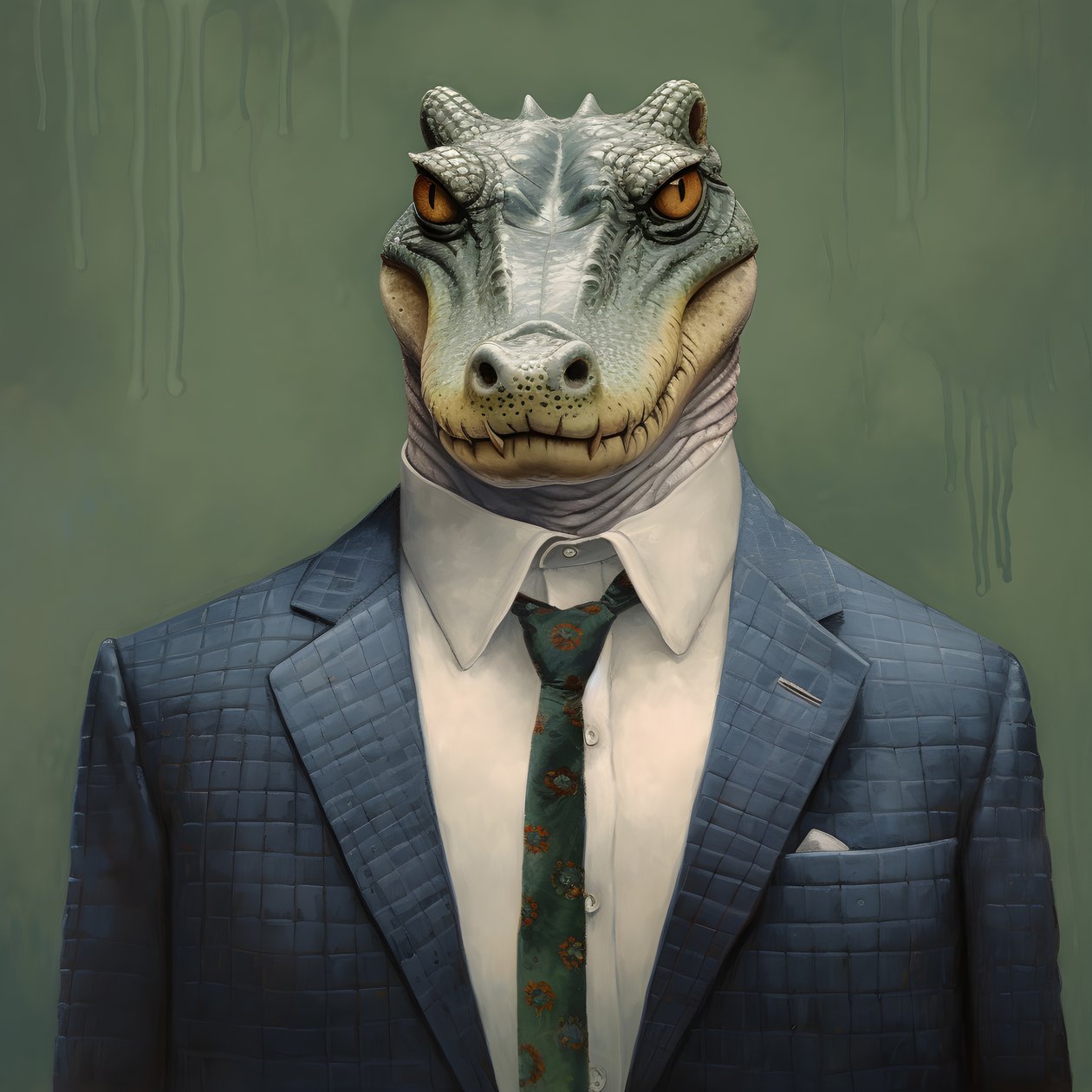 A Crocodile in Comic Style 1 by Kurt Heppke