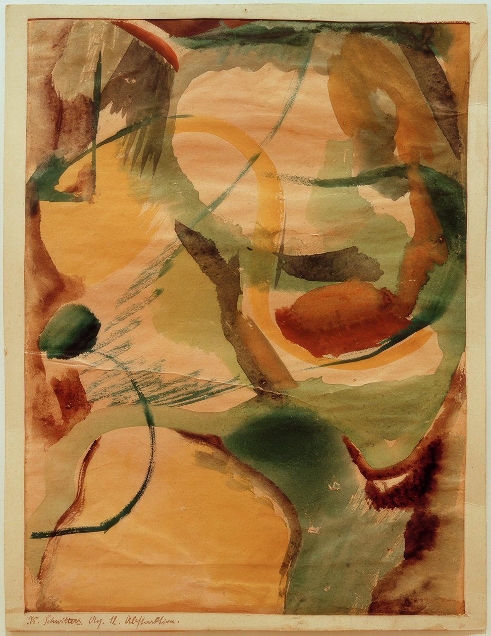 Aq. 12 Abstraction by Kurt Schwitters