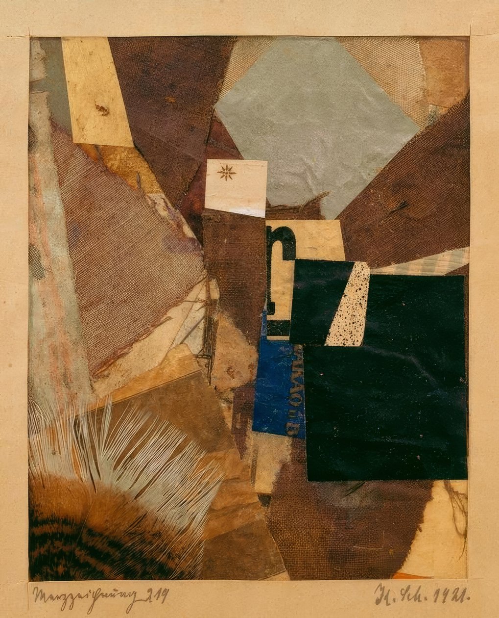 Merz Drawing 219 by Kurt Schwitters