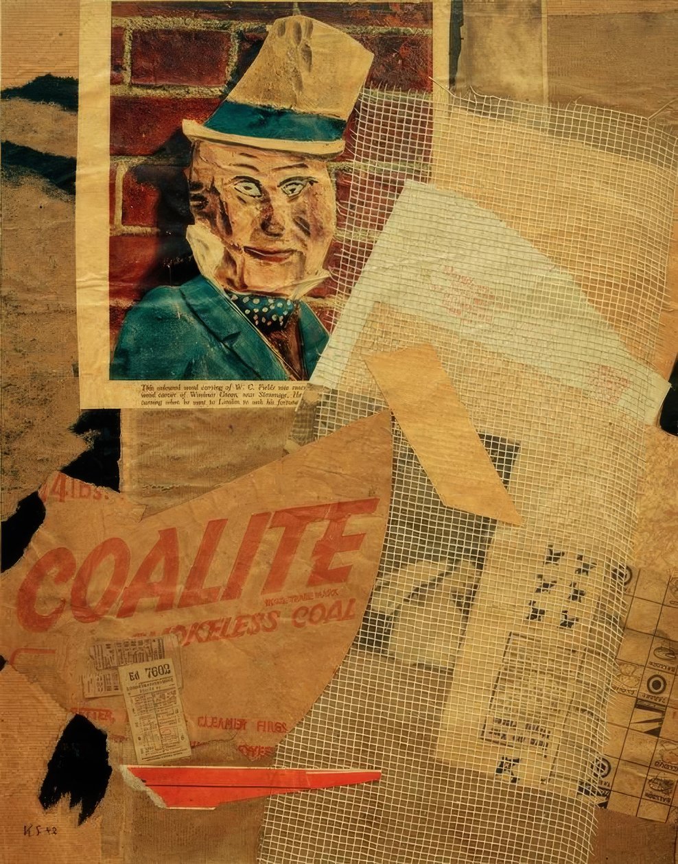 Untitled (W.C. Fields) by Kurt Schwitters