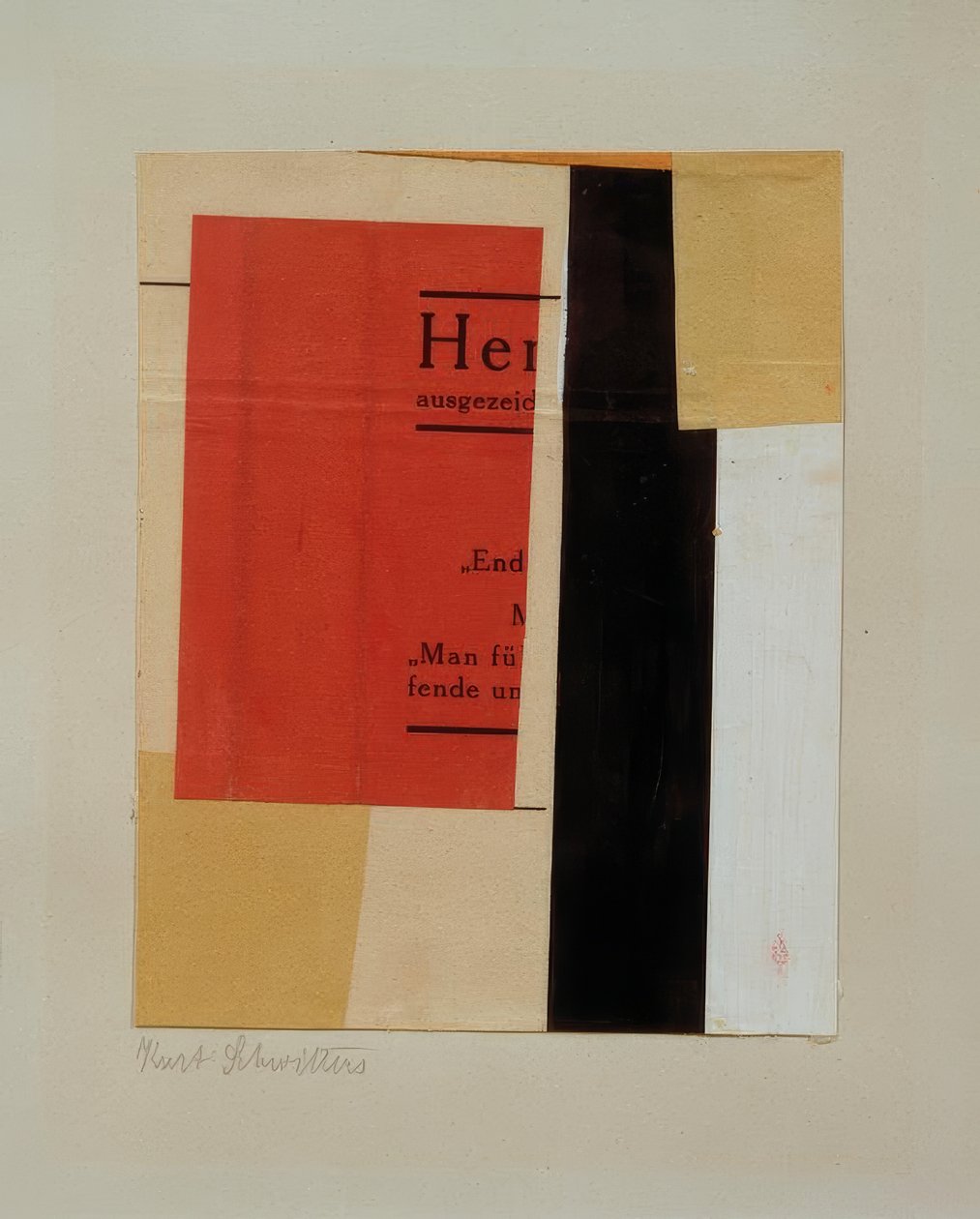 Untitled by Kurt Schwitters
