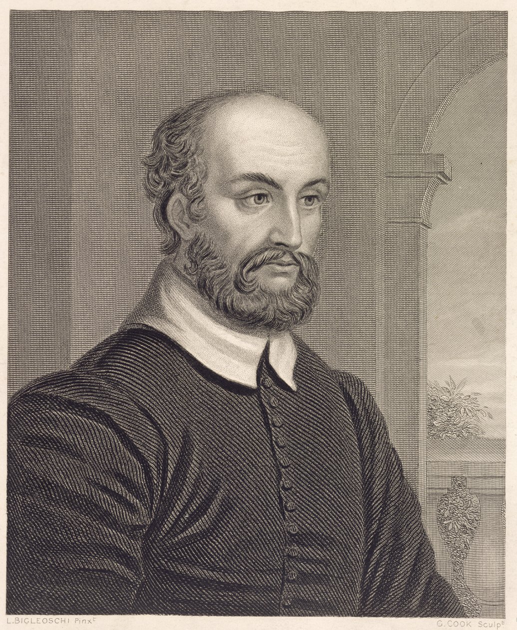 Andrea Palladio, engraved by G. Cook by L. Bigleoschi