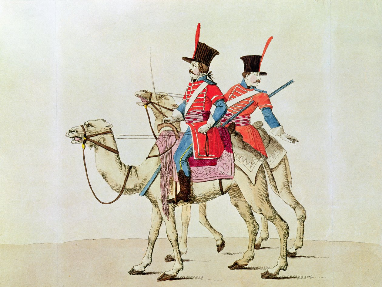 Soldiers of the Dromedary Regiment, 1839 by Laderer