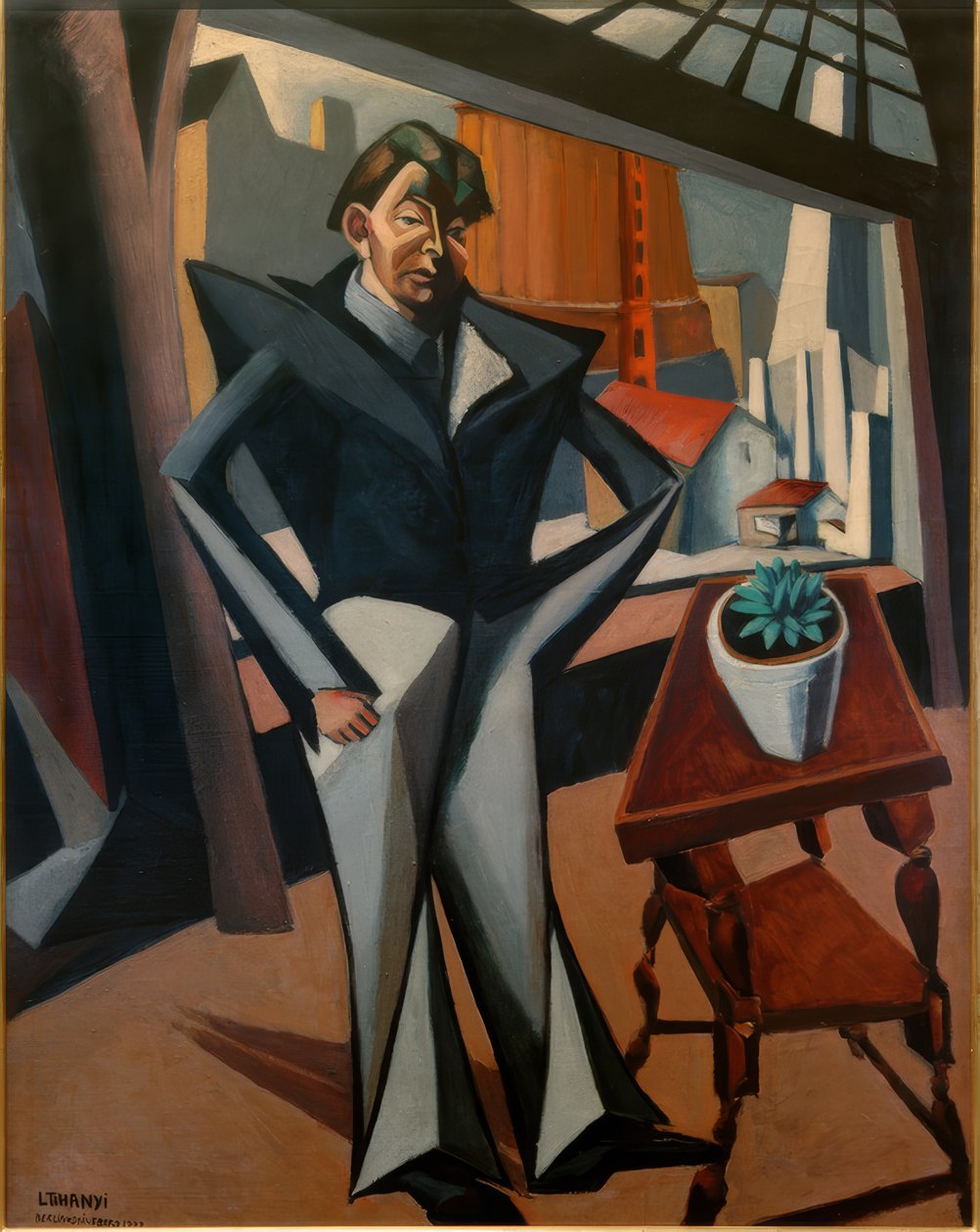 Man at the Window by Lajos Tihanyi