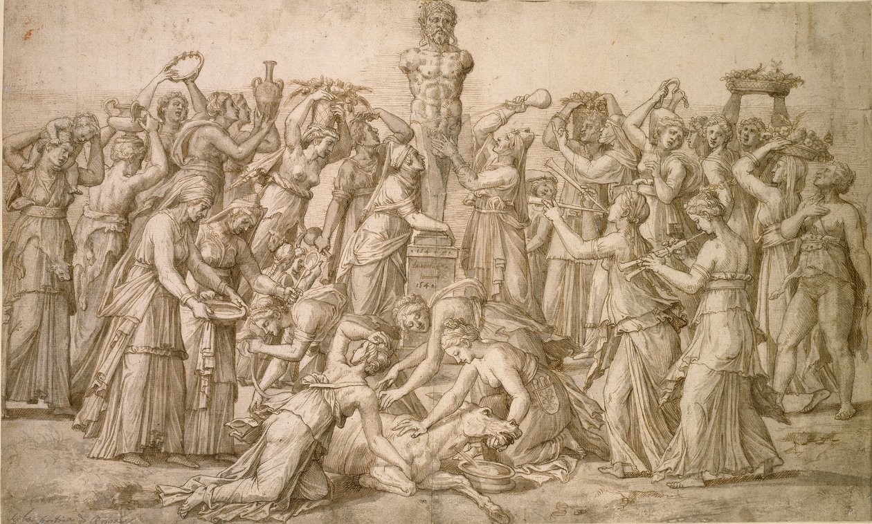 Sacrifice to Priapus by Lambert Lombard