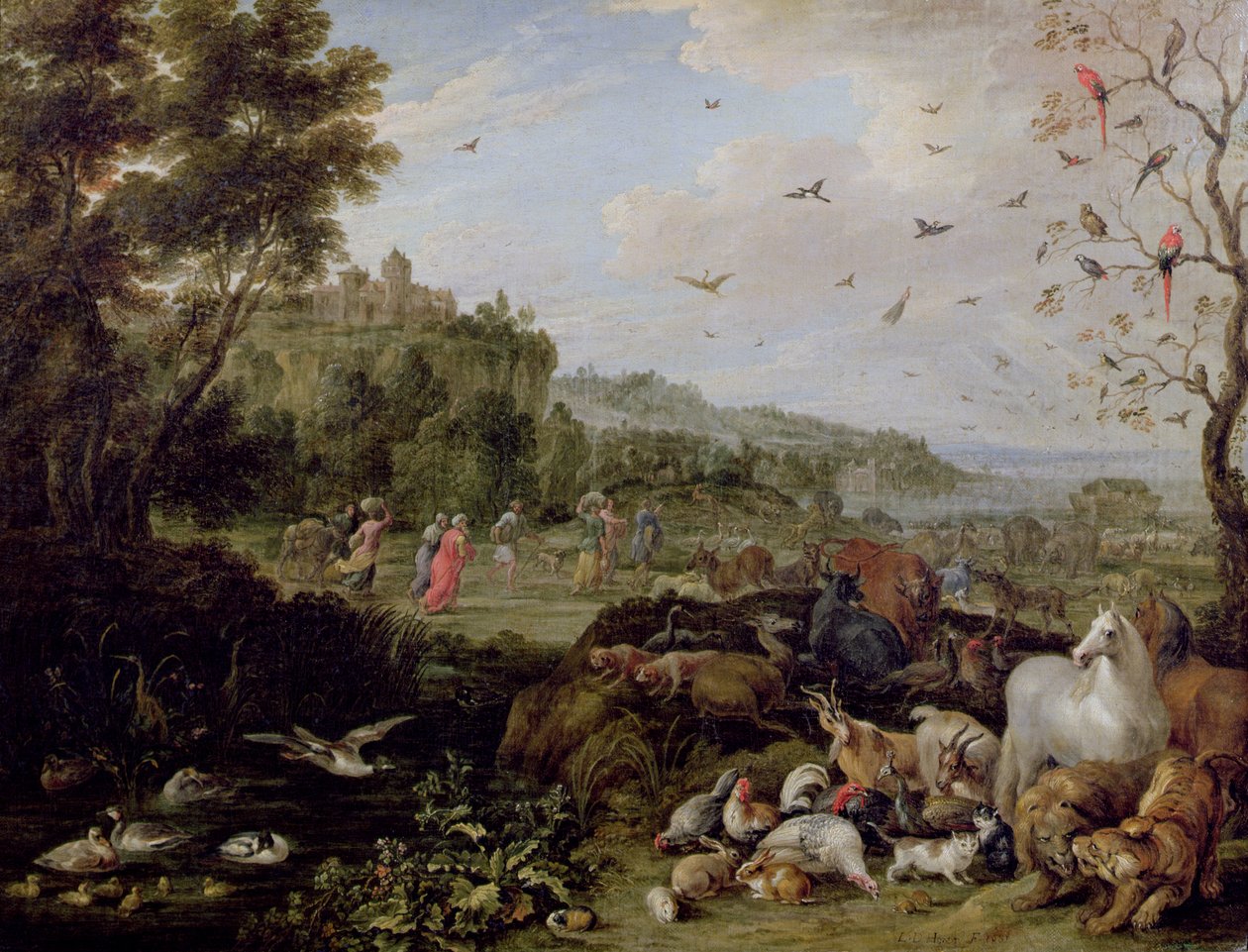 Noah Entering the Ark by Lambert de Hondt
