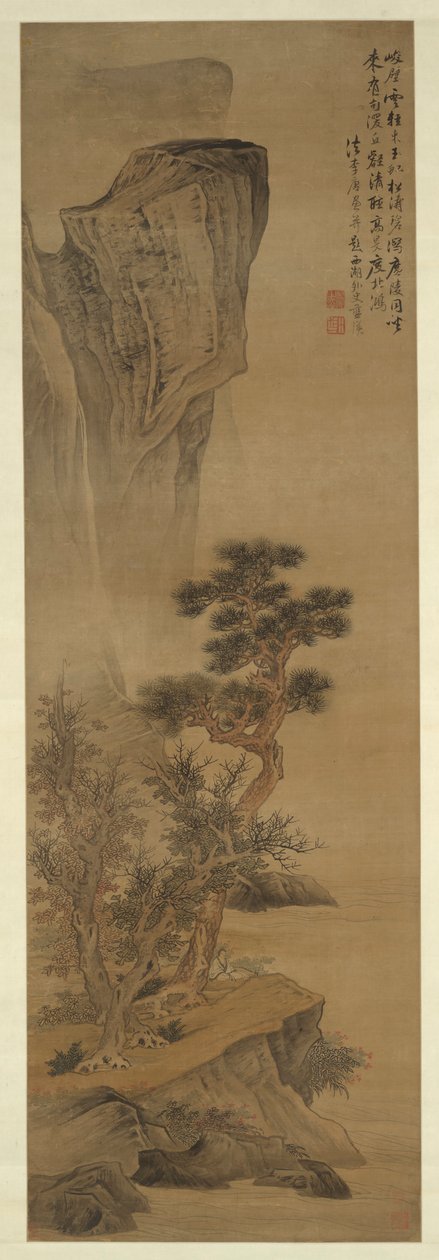 Landscape in the Style of Li Tang by Lan Ying