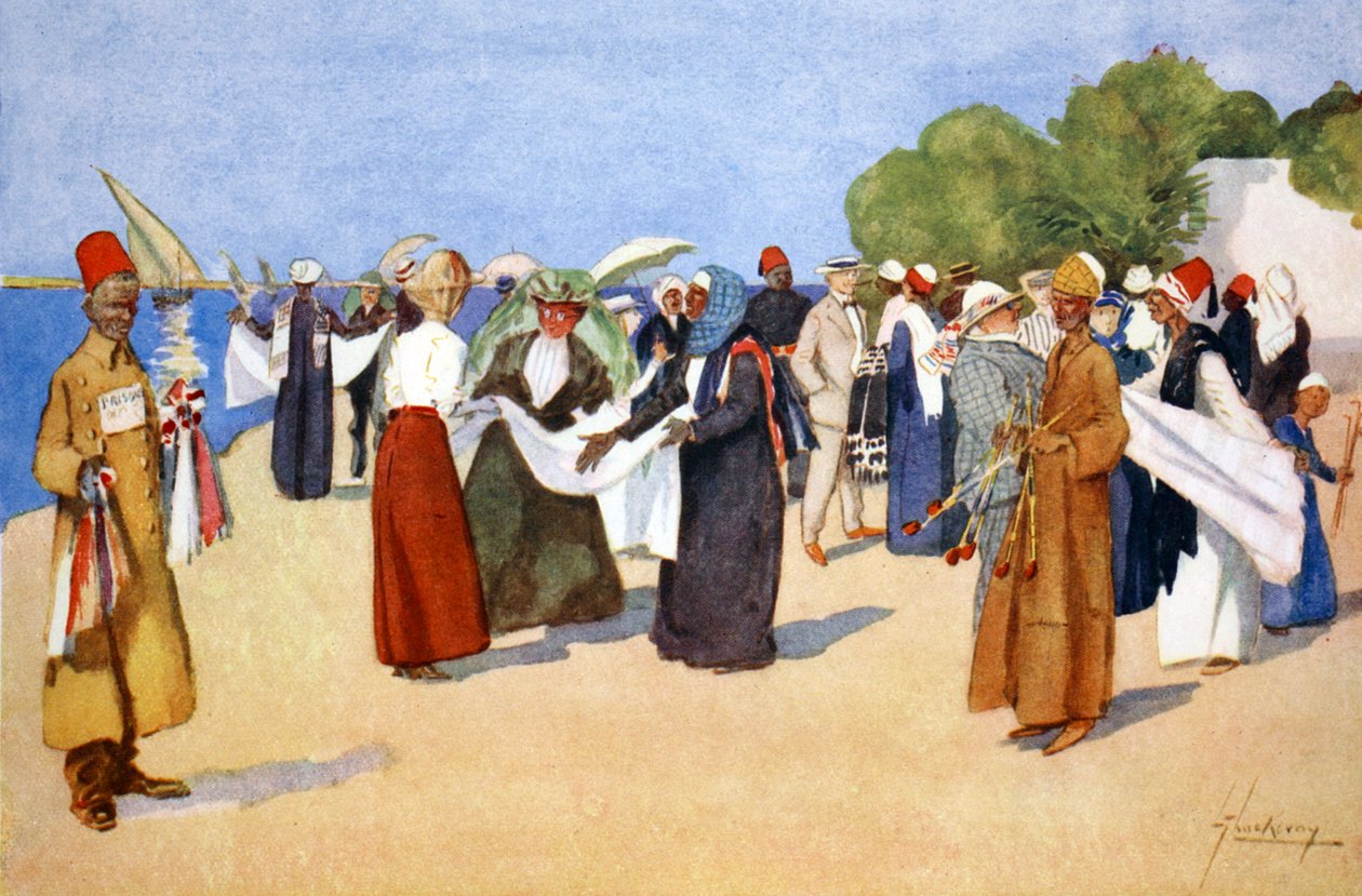 Bargain Hunting, 1908 by Lance Thackeray