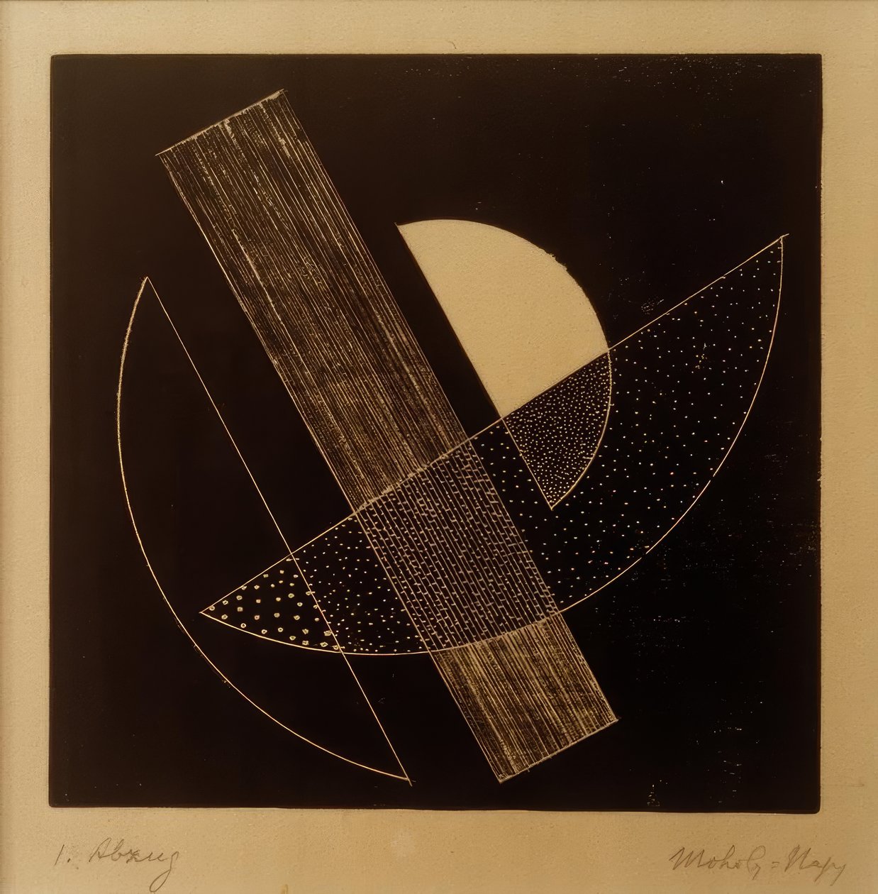 Untitled (Constructivist Composition) by Laszlo Moholy Nagy