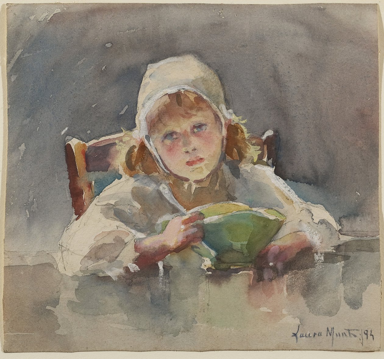 Child with Green Bowl, 1895 by Laura Muntz Lyall