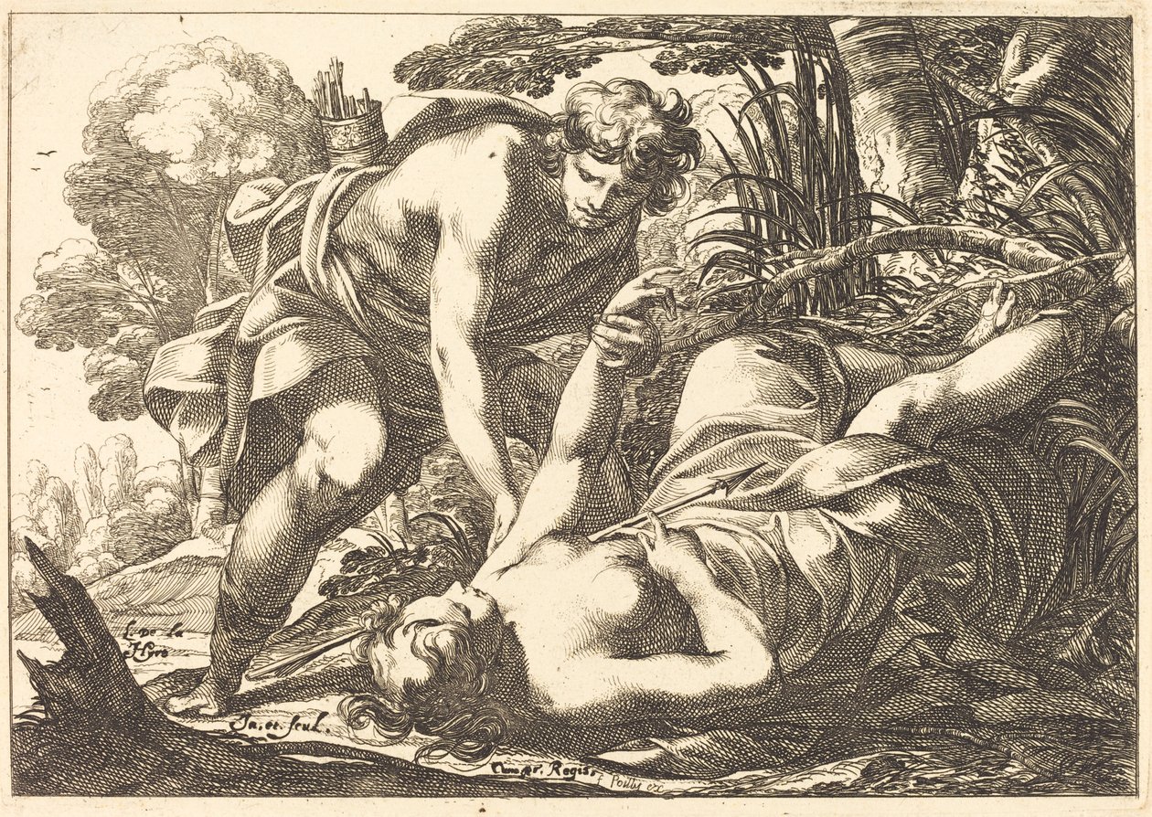Cephalus and Procris by Laurent de la Hyre