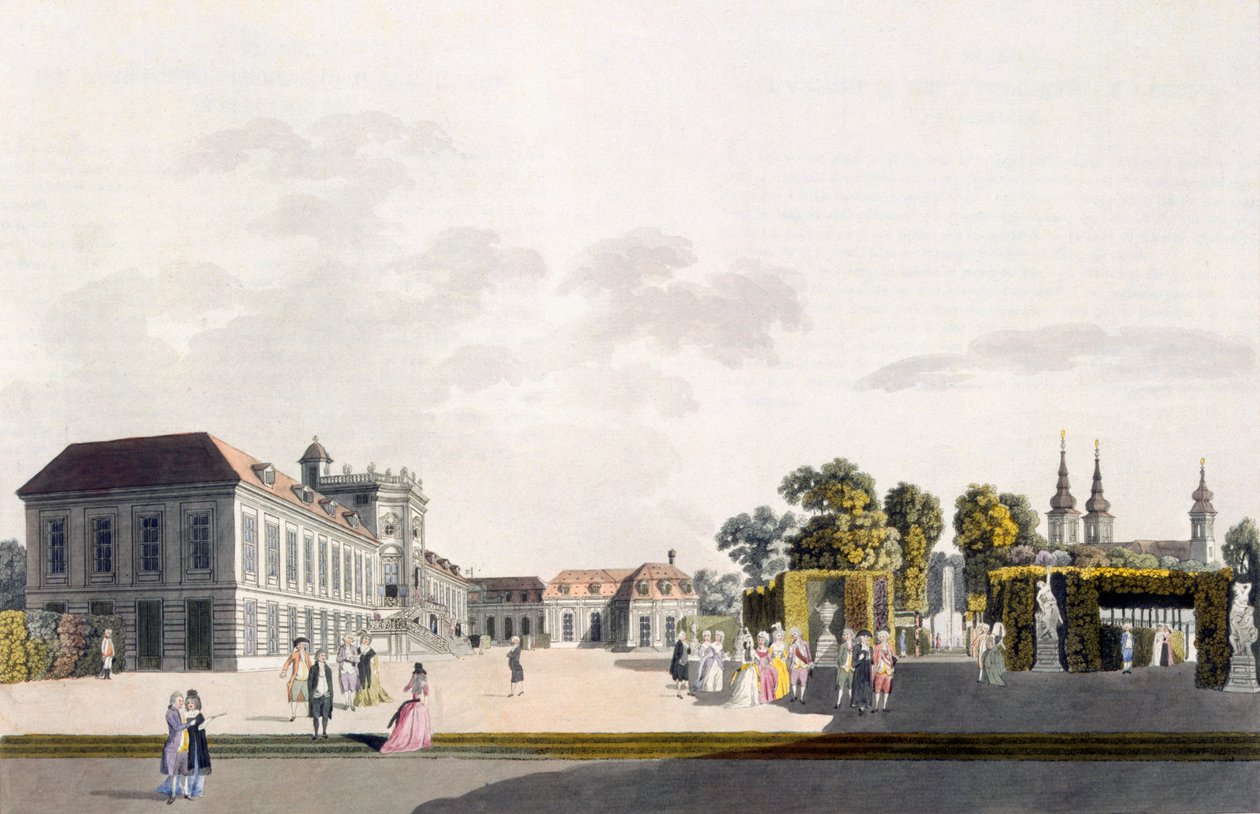 View of the Palace and Gardens Owned by the Prince of Kaunitz, Vienna by Laurenz Janscha
