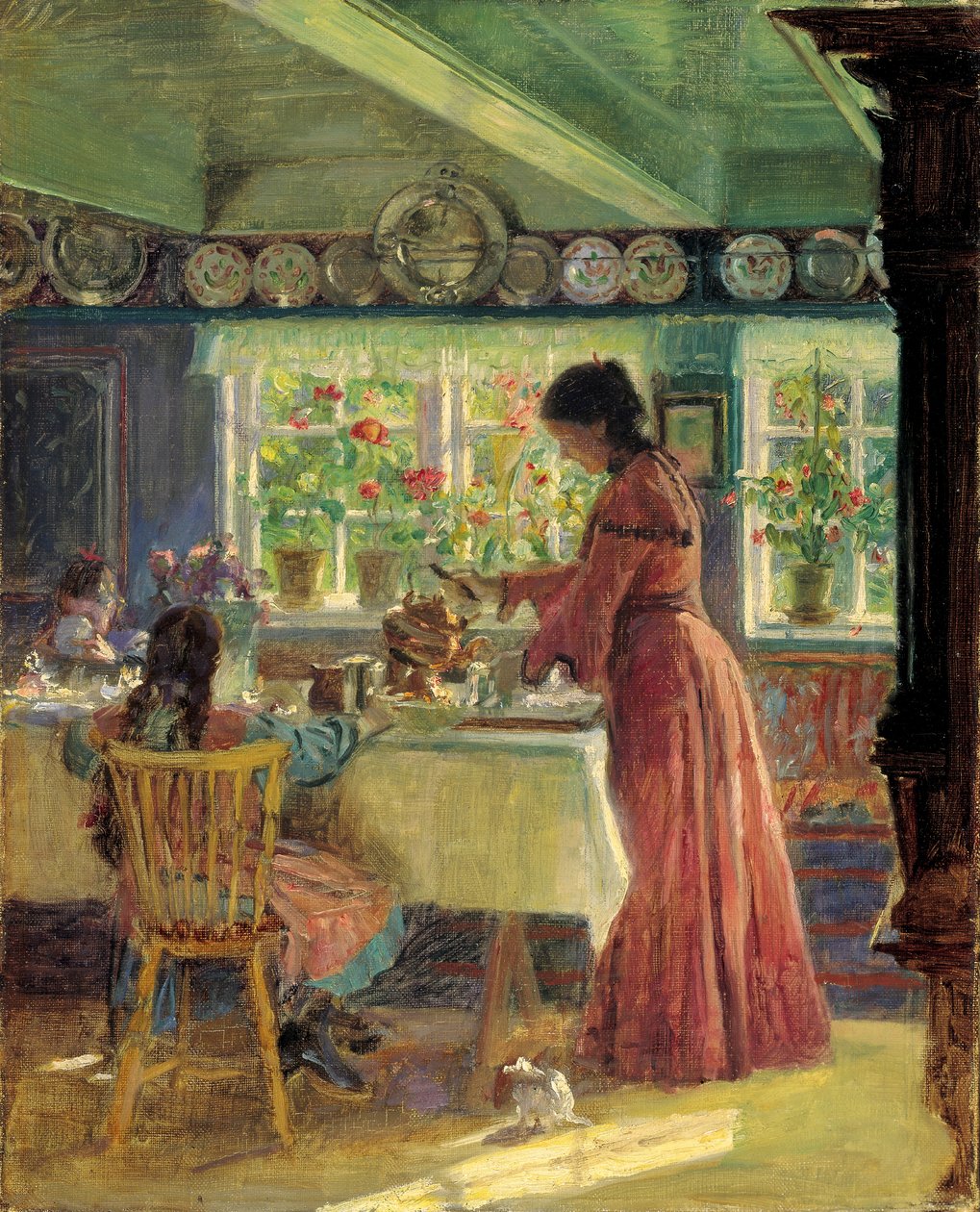 Pouring the Morning Coffee by Laurits Regner Tuxen