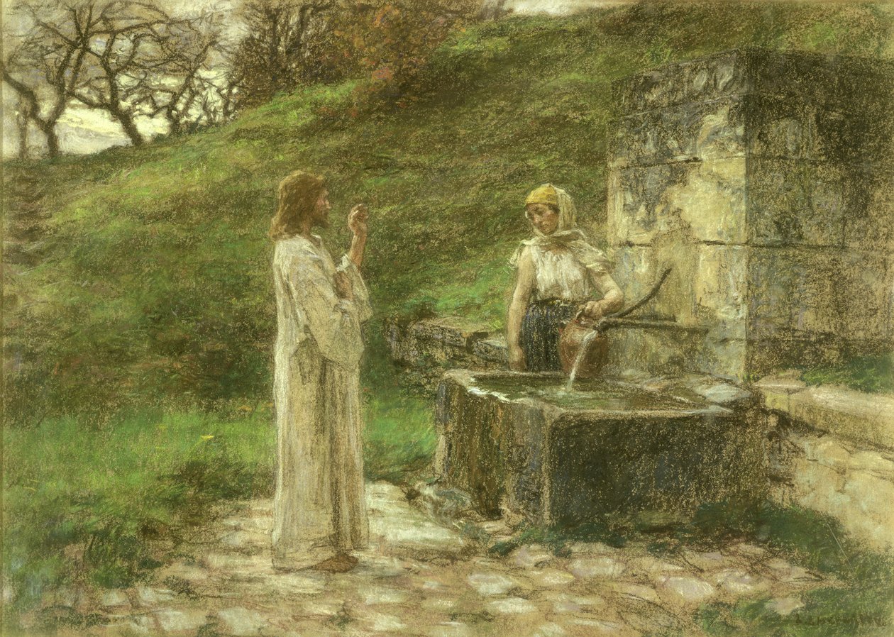 The Samaritan at the Well by Leon Augustin Lhermitte