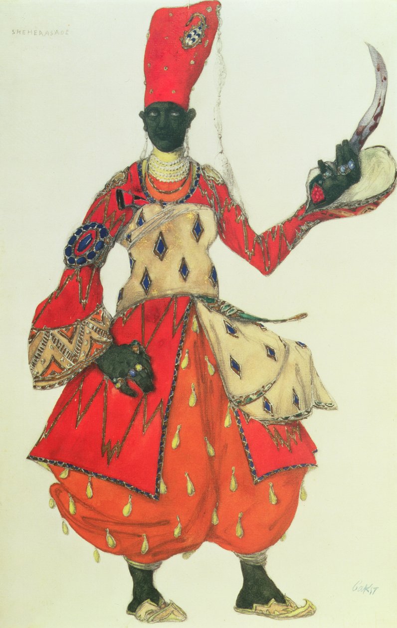 Eunuch Costume from Scheherazade by Rimsky-Korsakov (design) by Leon Bakst