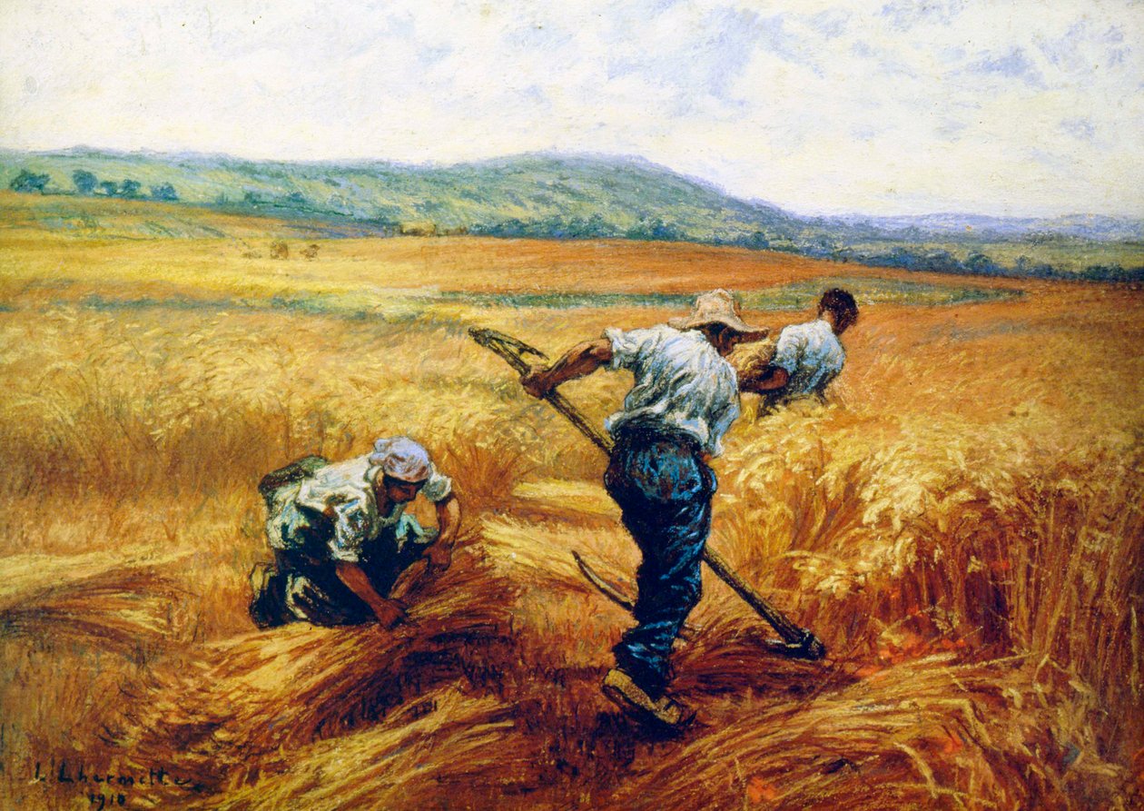 Reapers, 1910 by Leon Augustin Lhermitte