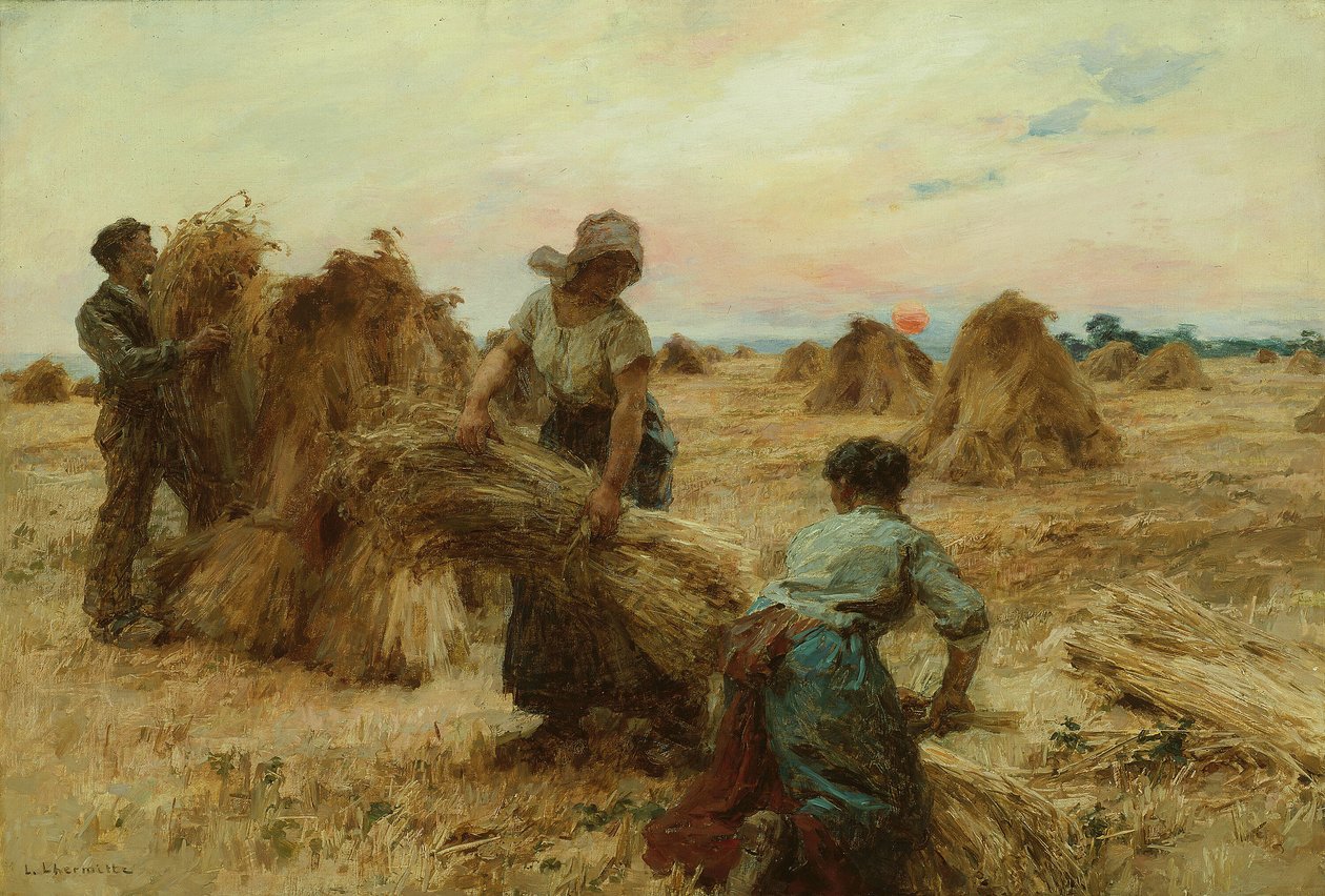 The Harvesters by Leon Augustin Lhermitte