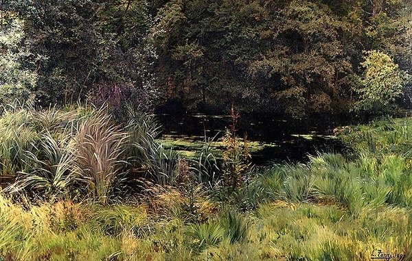 Landscape with Reeds by Leon Louis Tanzi