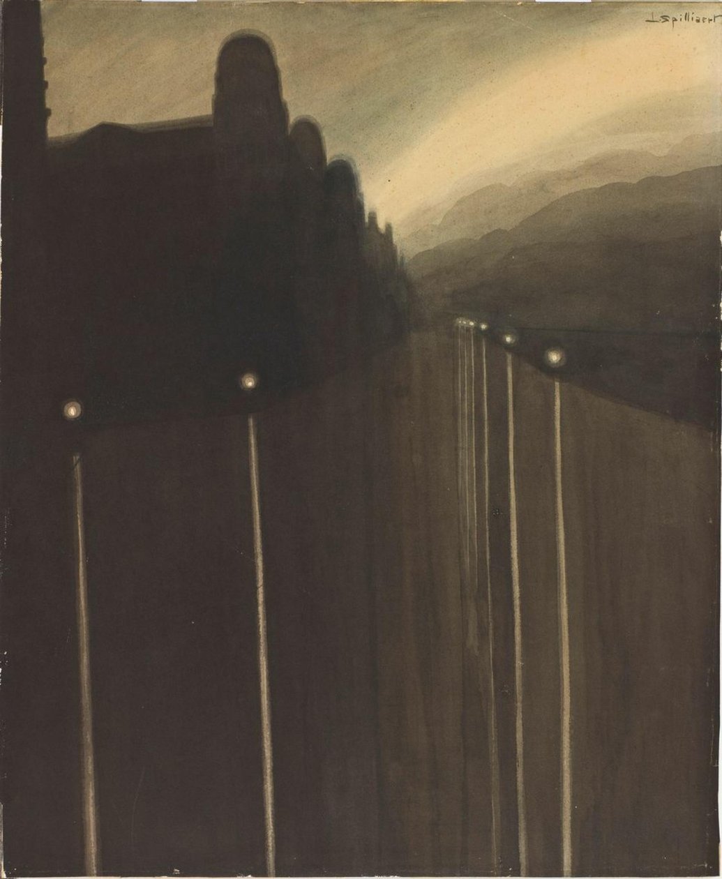 Dyke at Night, 1908 by Leon Spilliaert