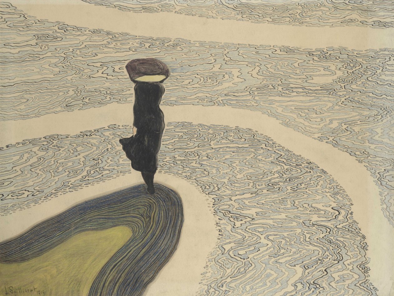 Woman at the Shoreline by Leon Spilliaert