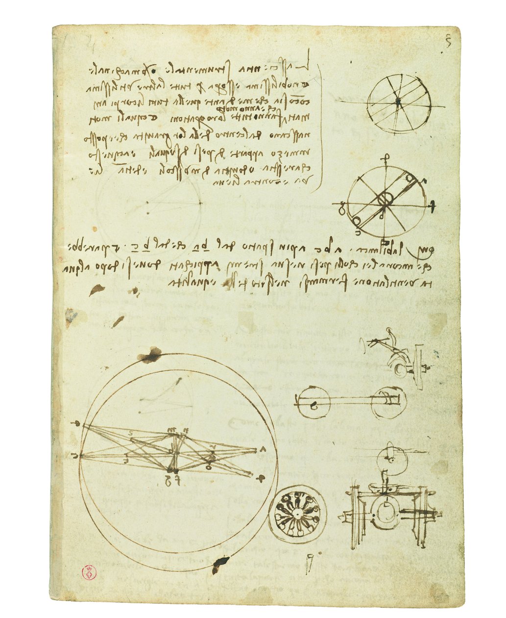 Codex on the Flight of Birds, Folio 3 Recto by Leonardo da Vinci