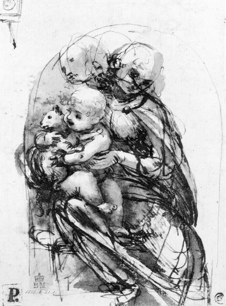 Study for a Madonna with a Cat, c.1478-80 by Leonardo da Vinci