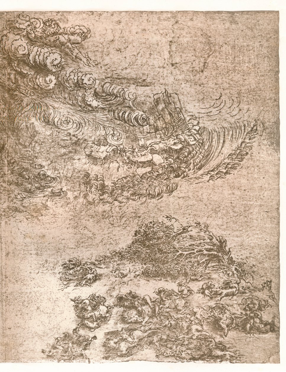 Representation of a tempest, c. 1472-c. 1519, 1883 by Leonardo da Vinci