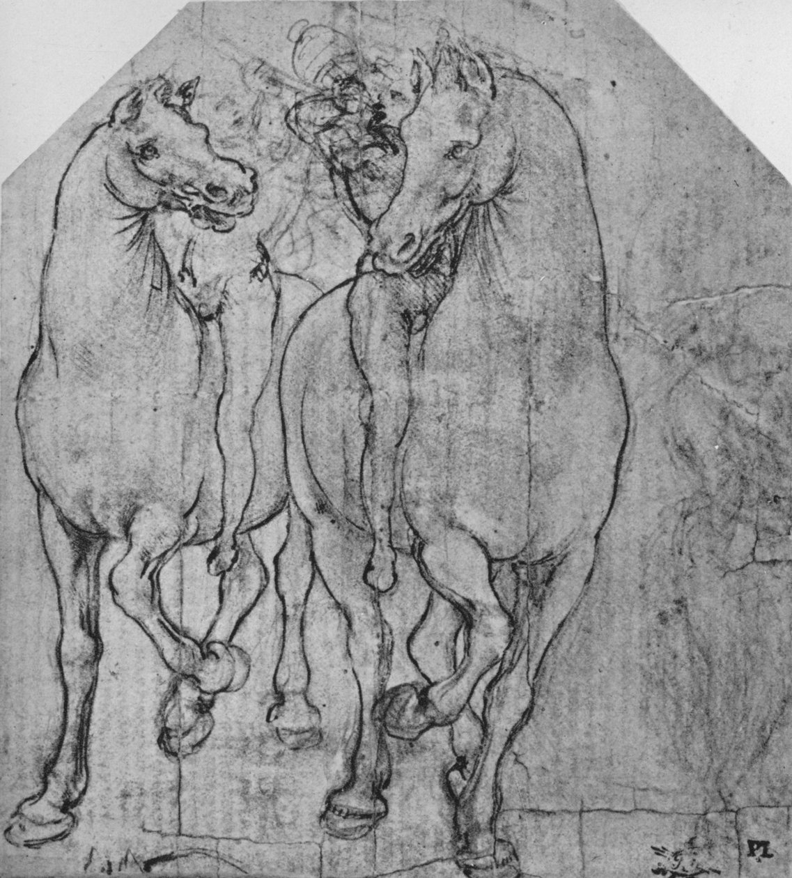 Two Horsemen, c. 1480 by Leonardo da Vinci