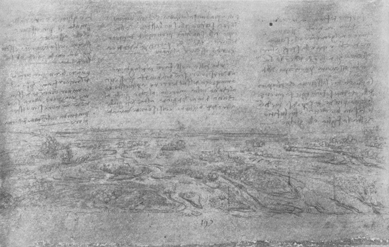 View of a Delta by Leonardo da Vinci