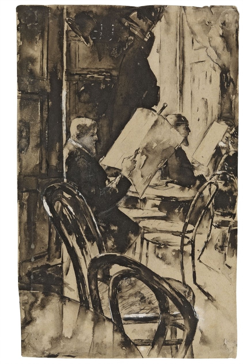 In the Cafe Bauern by Lesser Ury
