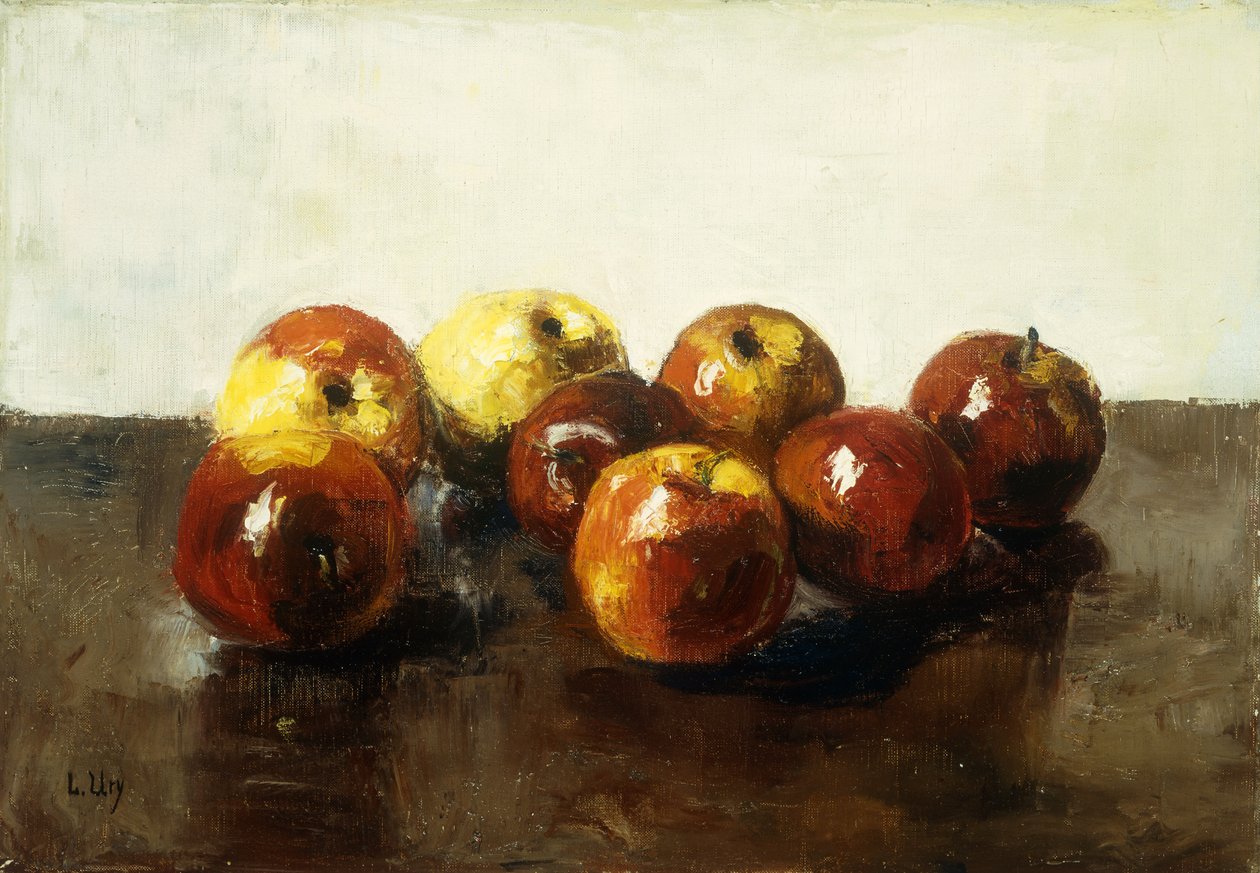 A Still Life of Apples by Lesser Ury