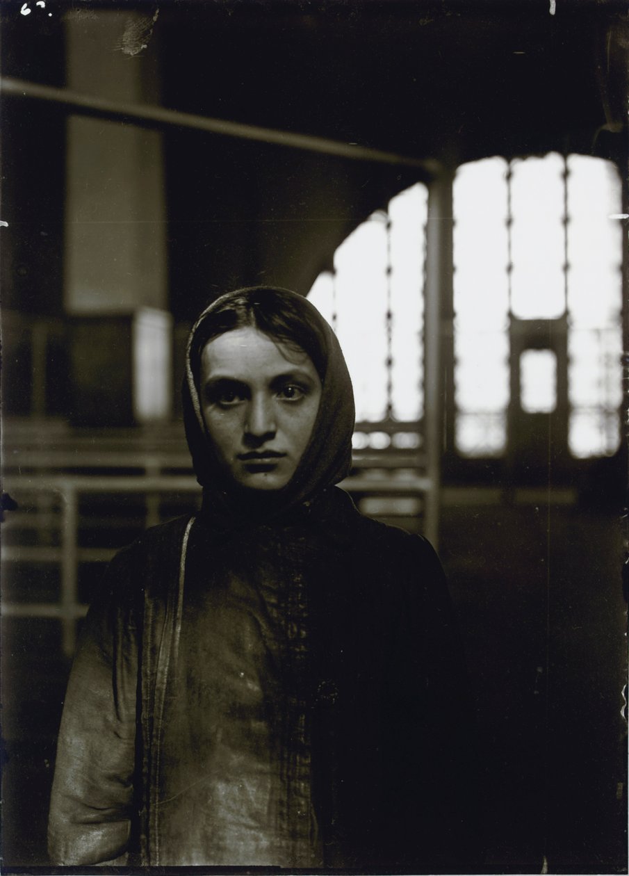 Young Russian Jewess, Ellis Island by Lewis Wickes Hine